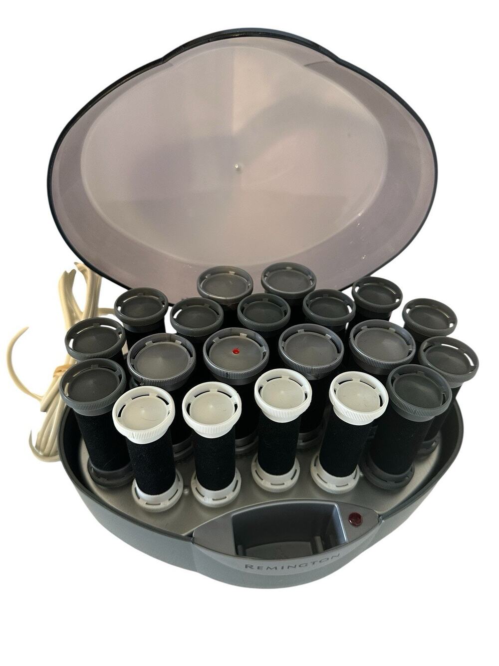 Remington Velvet Flocked Hot Rollers 20 Curlers Model KF-201~ NO CLIPS~TESTED